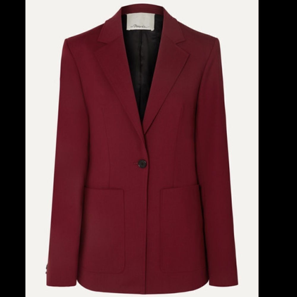 NEW 3.1 Phillip Lim Light Wool Long Fitted Blazer
